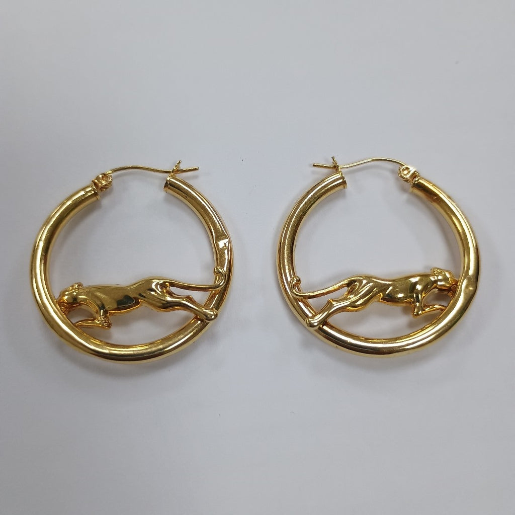 ARRACADAS PAR ORO 14 K 3.7 GRMS (SEMINUEVO)