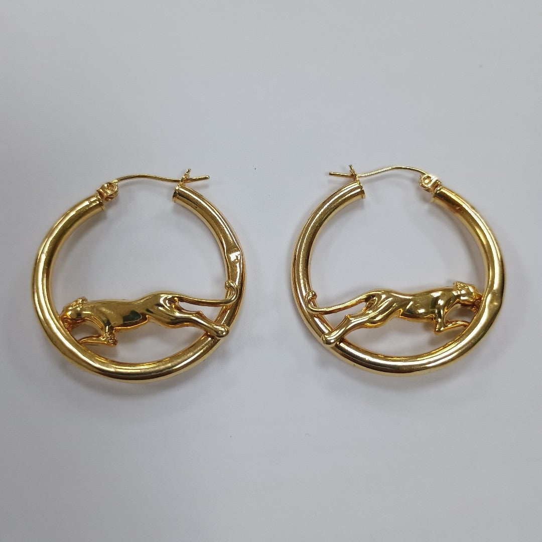 ARRACADAS PAR ORO 14 K 3.7 GRMS (SEMINUEVO)