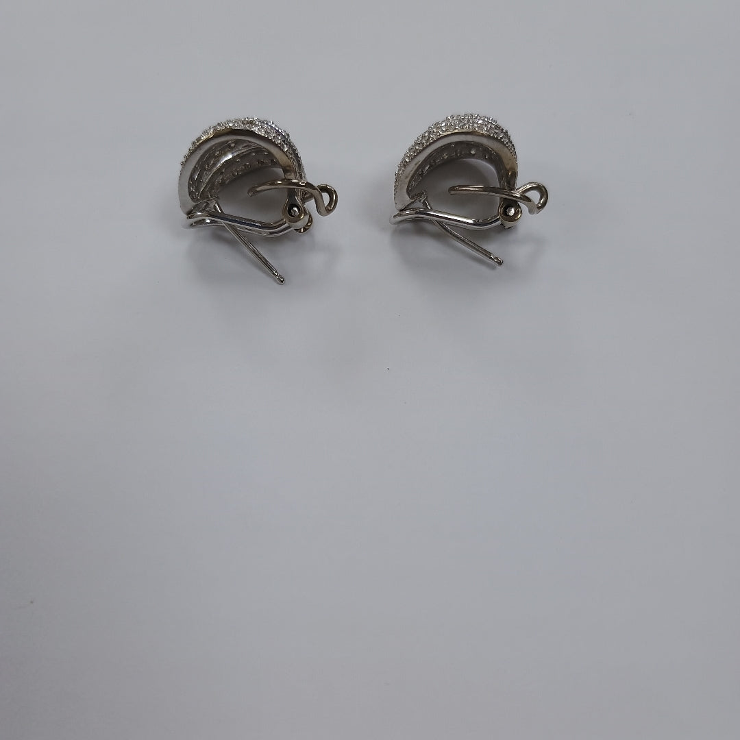 ARETES PAR ORO, ORO BLANCO 14 K 8.1 GRMS (SEMINUEVO)