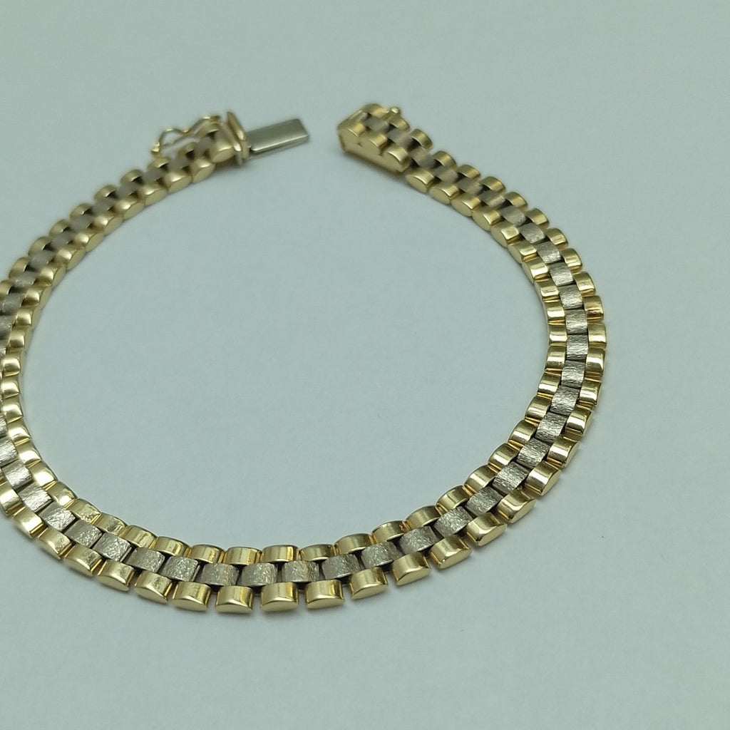 PULSERA ORO, RODIADO 14 K 11 GRMS (SEMINUEVO)