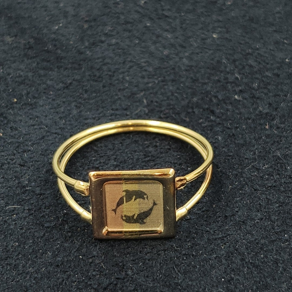 ANILLITO ORO,ORO COMBINADO 10 K 1,60 GRMS (SEMINUEVO)