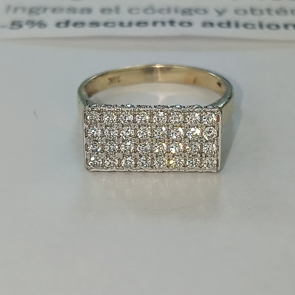 ANILLO ORO,RODIADO 14 K 3,10 GRMS (SEMINUEVO)