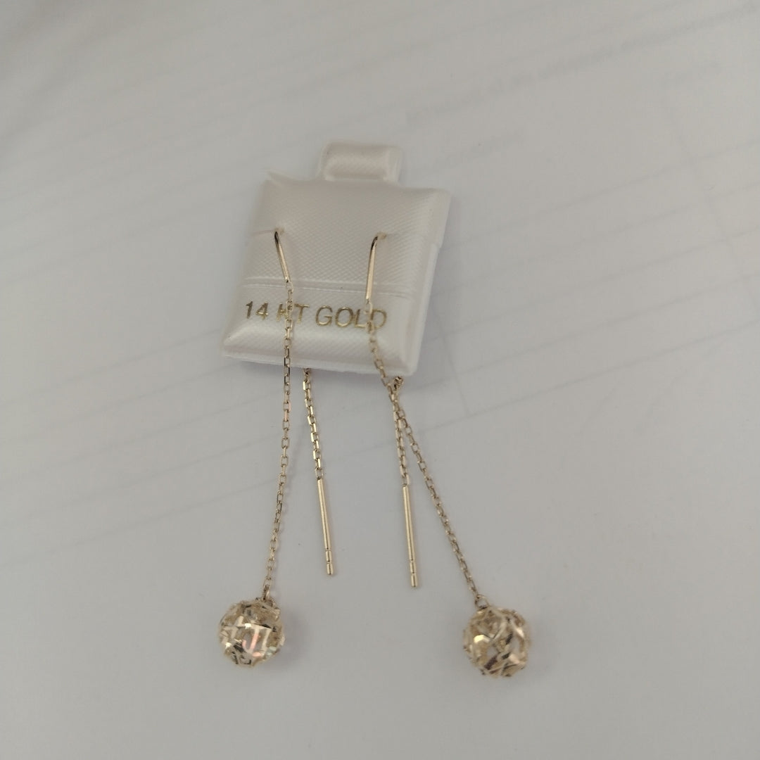 BROQUELES ORO 14K 1.6 (NUEVO)