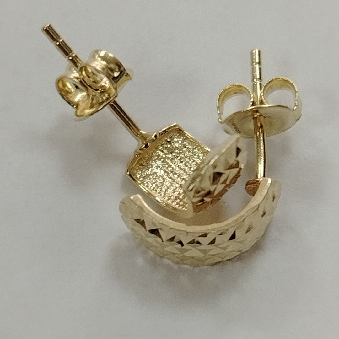 BROQUELES ORO 14K 1.8 (NUEVO)