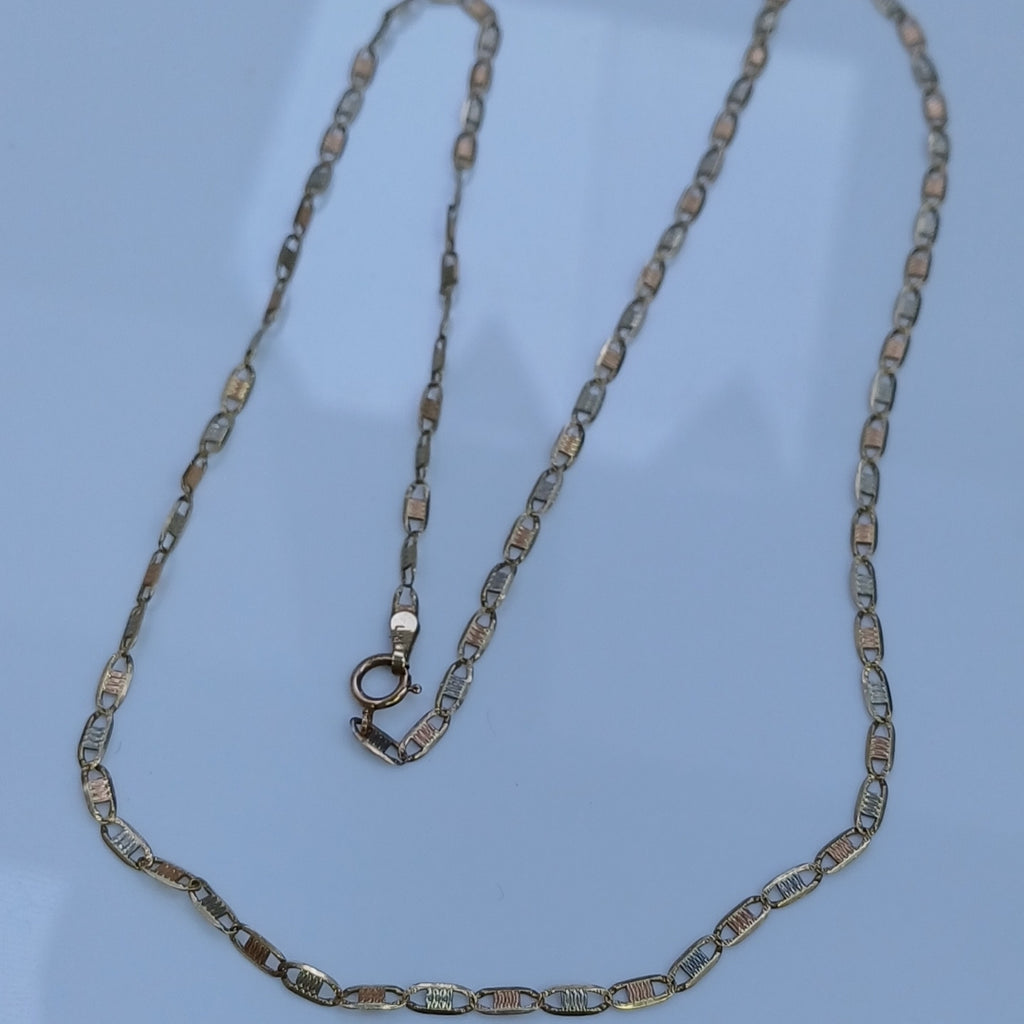 CADENA ORO, RODIADO 10 K 3.7 GRMS (SEMINUEVO)
