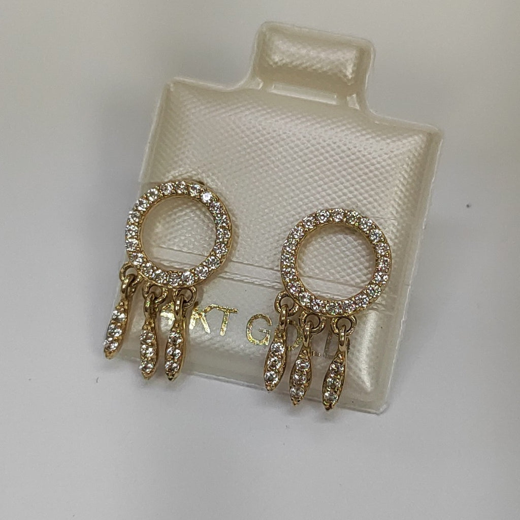 BROQUELES ORO 14K 1.8 (NUEVO)