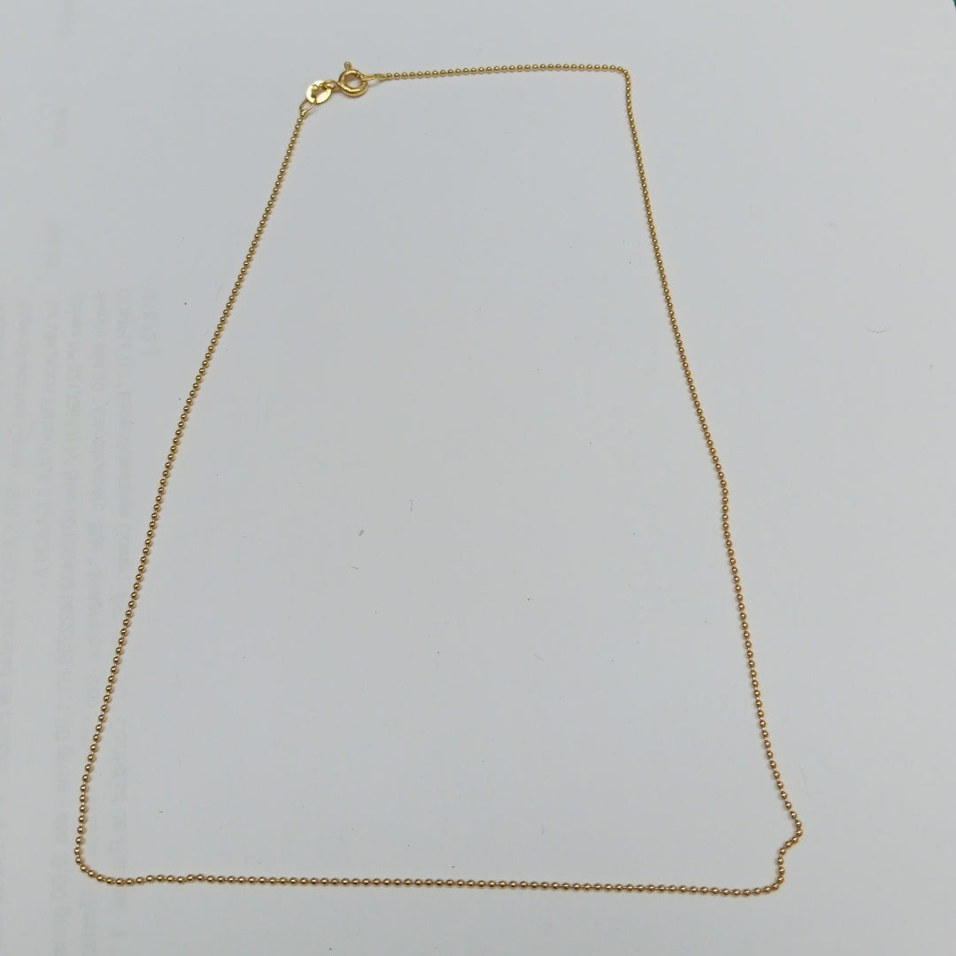 CADENA ORO 18 K 1.8 GRMS (SEMINUEVO)