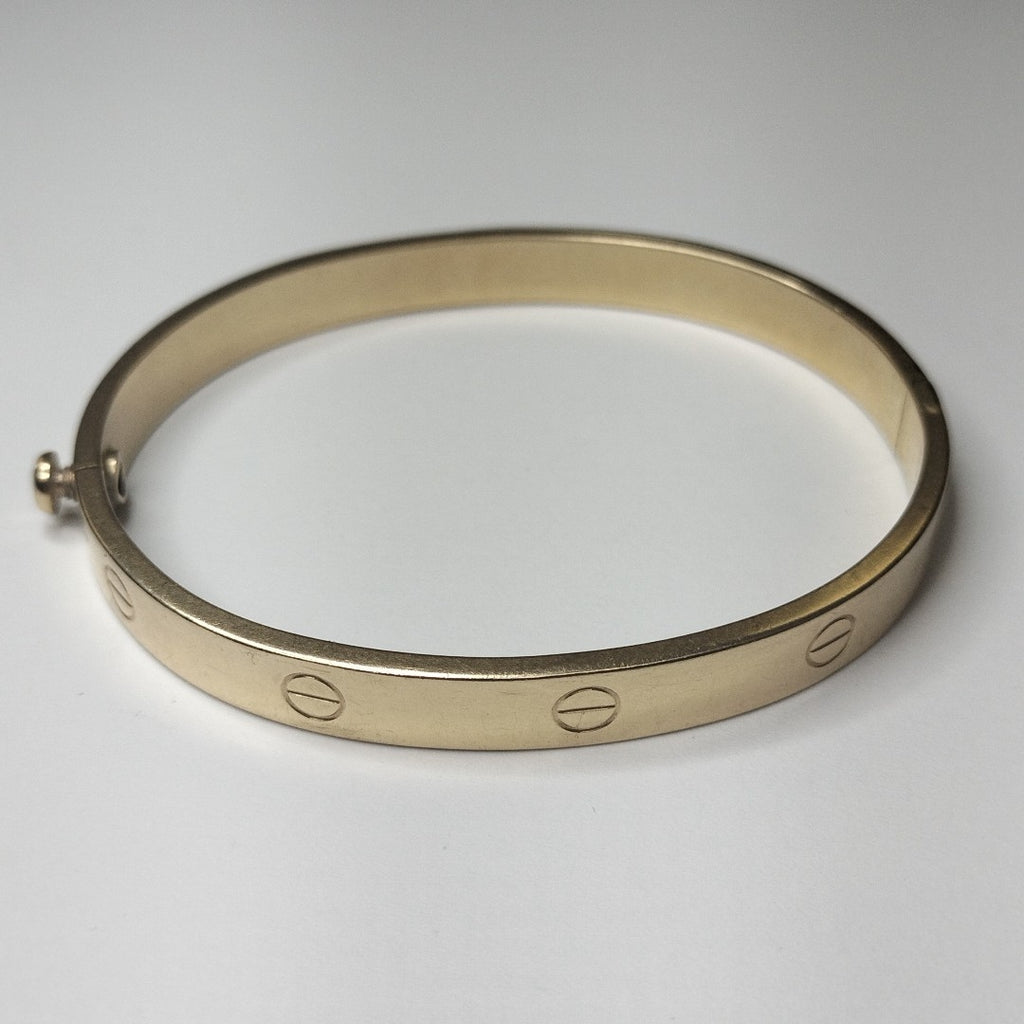 PULSERA RIGIDA ORO 14 K 13.6 GRMS (SEMINUEVO)