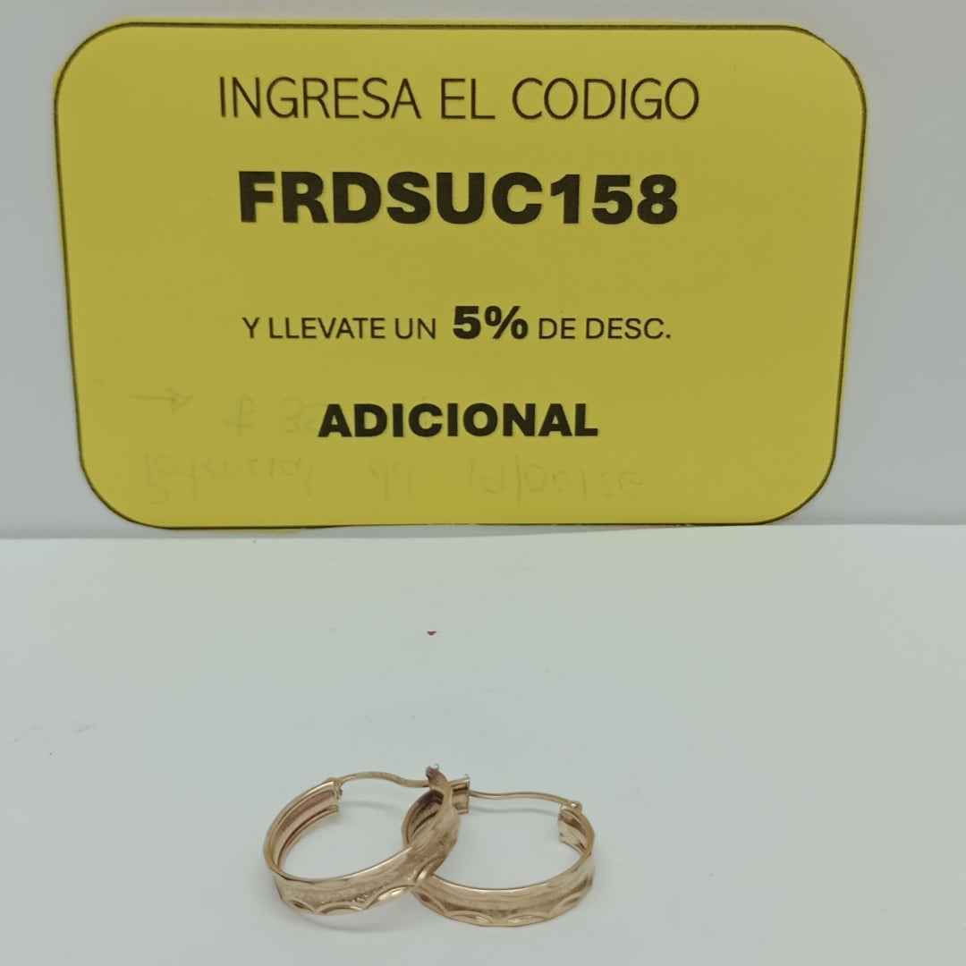 ARRACADAS PAR ORO 10 K 1.7 GRMS (SEMINUEVO)