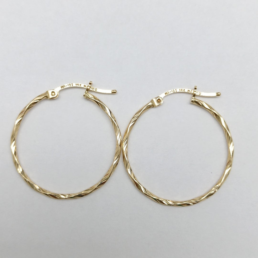 ARRACADAS PAR ORO 14 K 1.8 GRMS (SEMINUEVO)