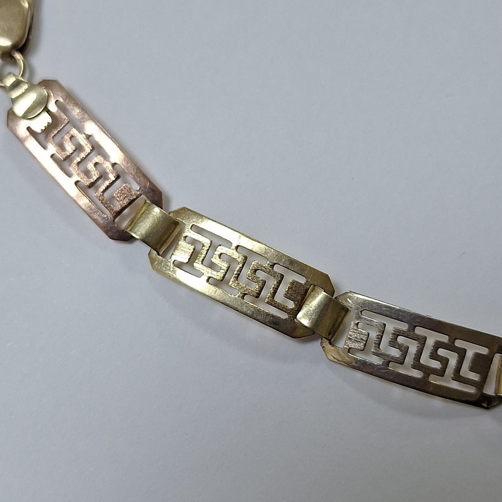 PULSERA ORO COMBINADO 10 K 3,00 GRMS (SEMINUEVO)