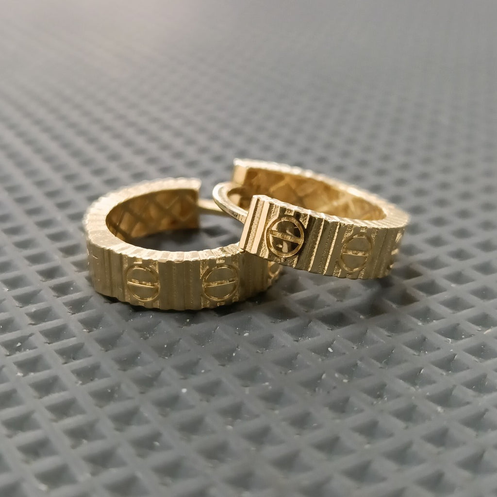 ARRACADAS PAR ORO 14 K 2.8 GRMS (SEMINUEVO)