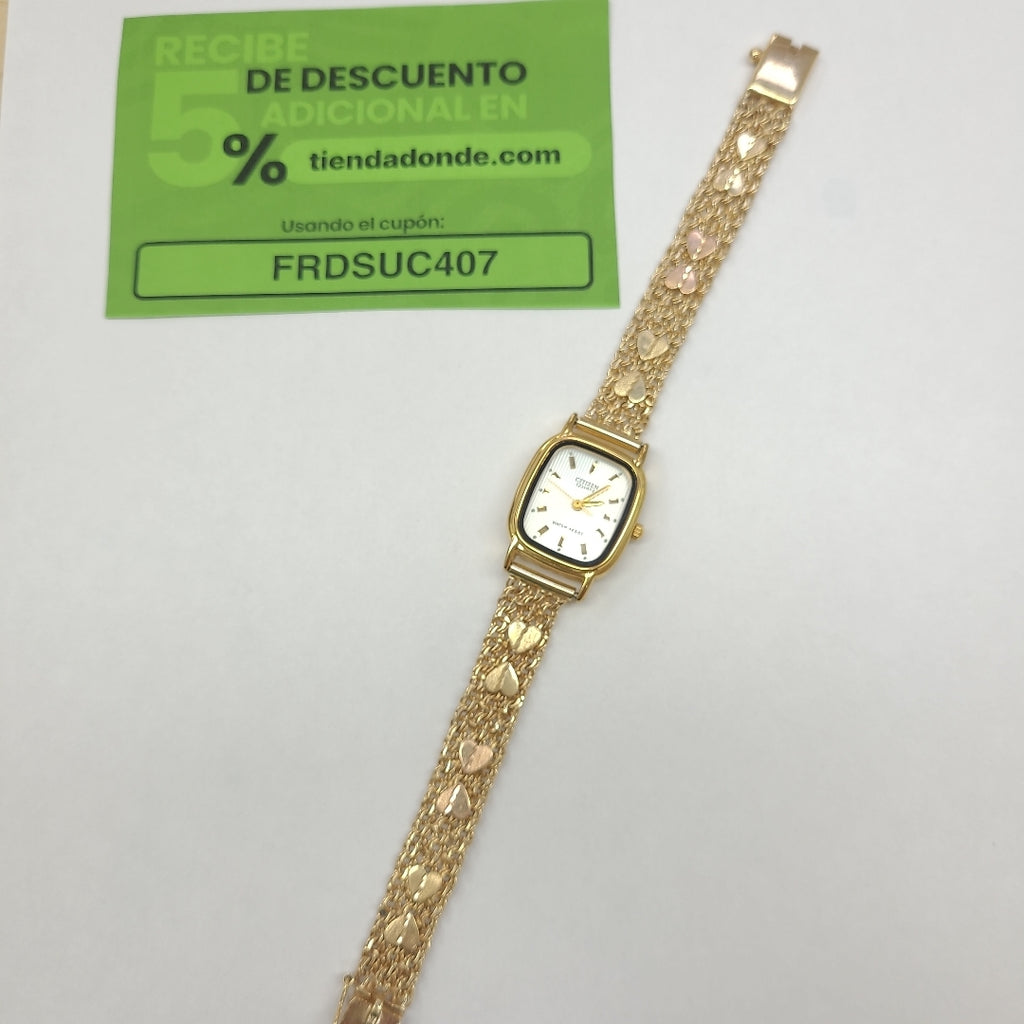 RELOJ CAJA ACERO PULSO ORO ORO 10 K 27.6 GRMS (SEMINUEVO)