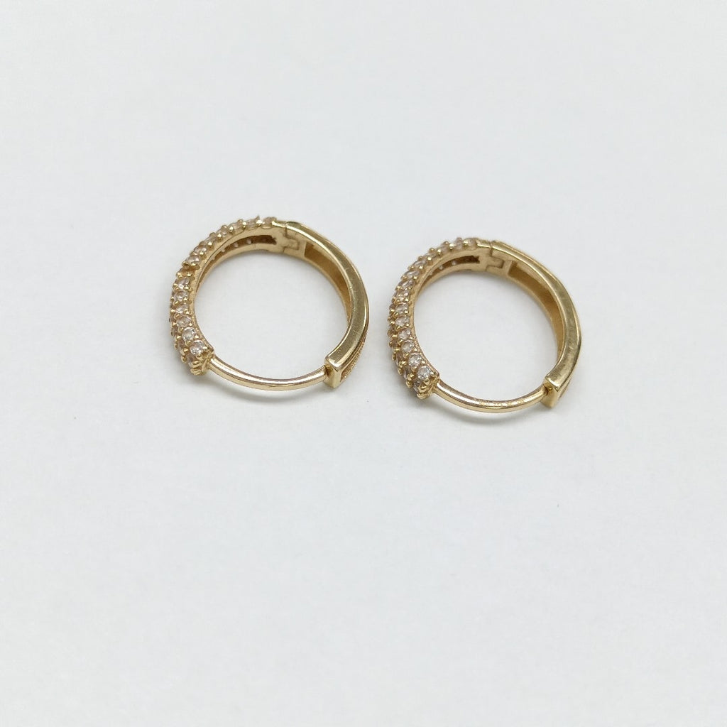 ARRACADAS PAR ORO 14 K 1.5 GRMS (SEMINUEVO)