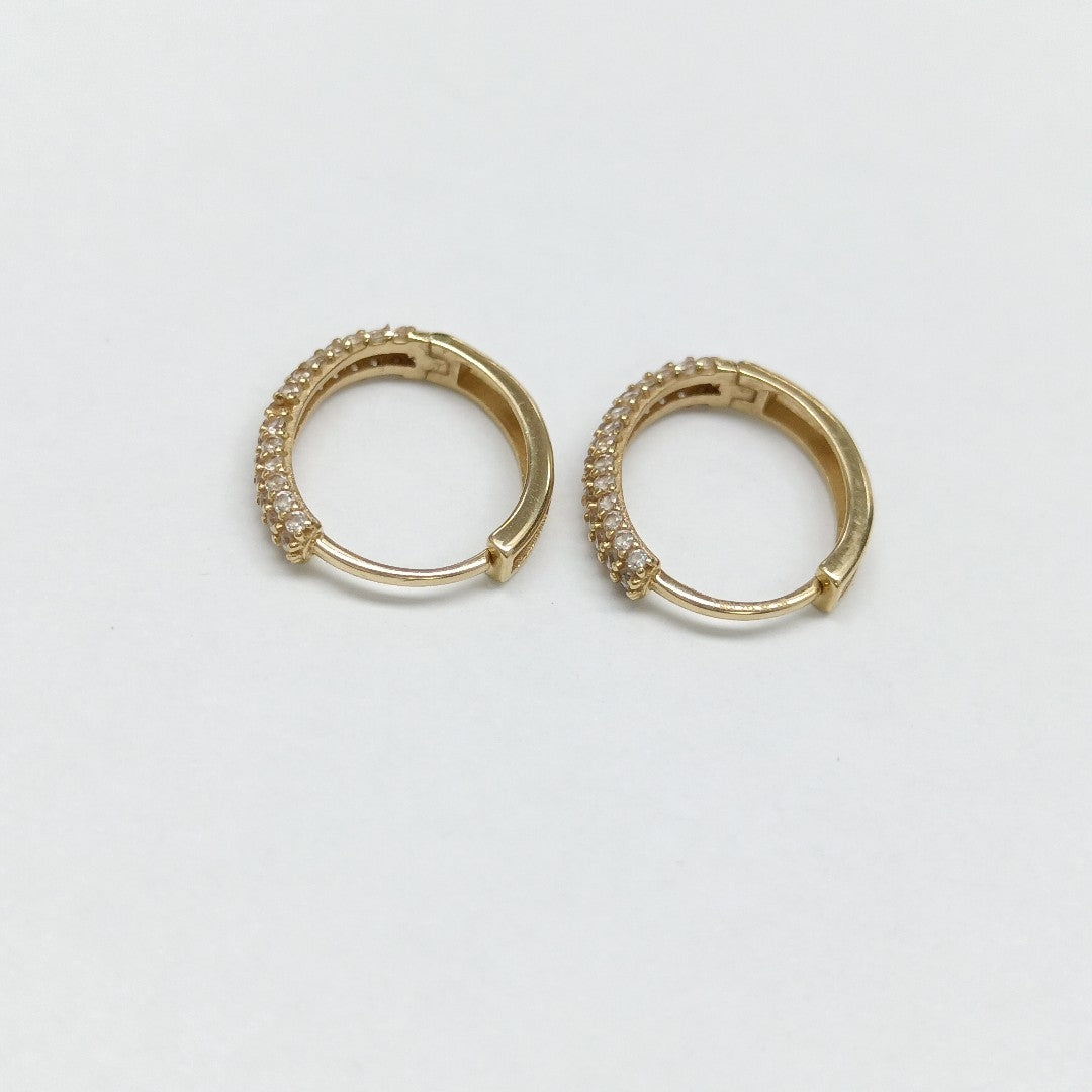 ARRACADAS PAR ORO 14 K 1.5 GRMS (SEMINUEVO)