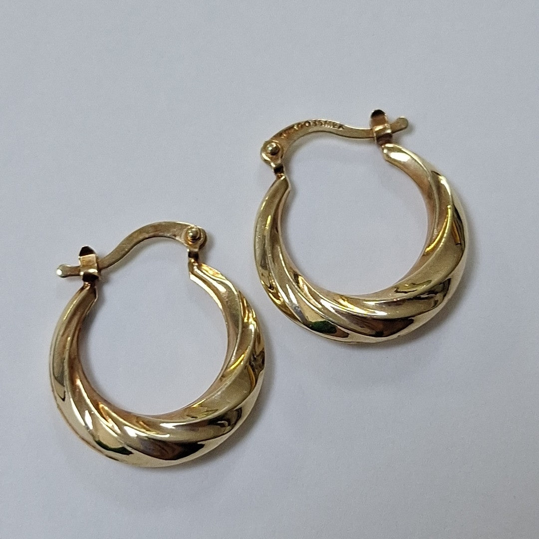 ARRACADAS PAR ORO 10 K 1.7 GRMS (SEMINUEVO)