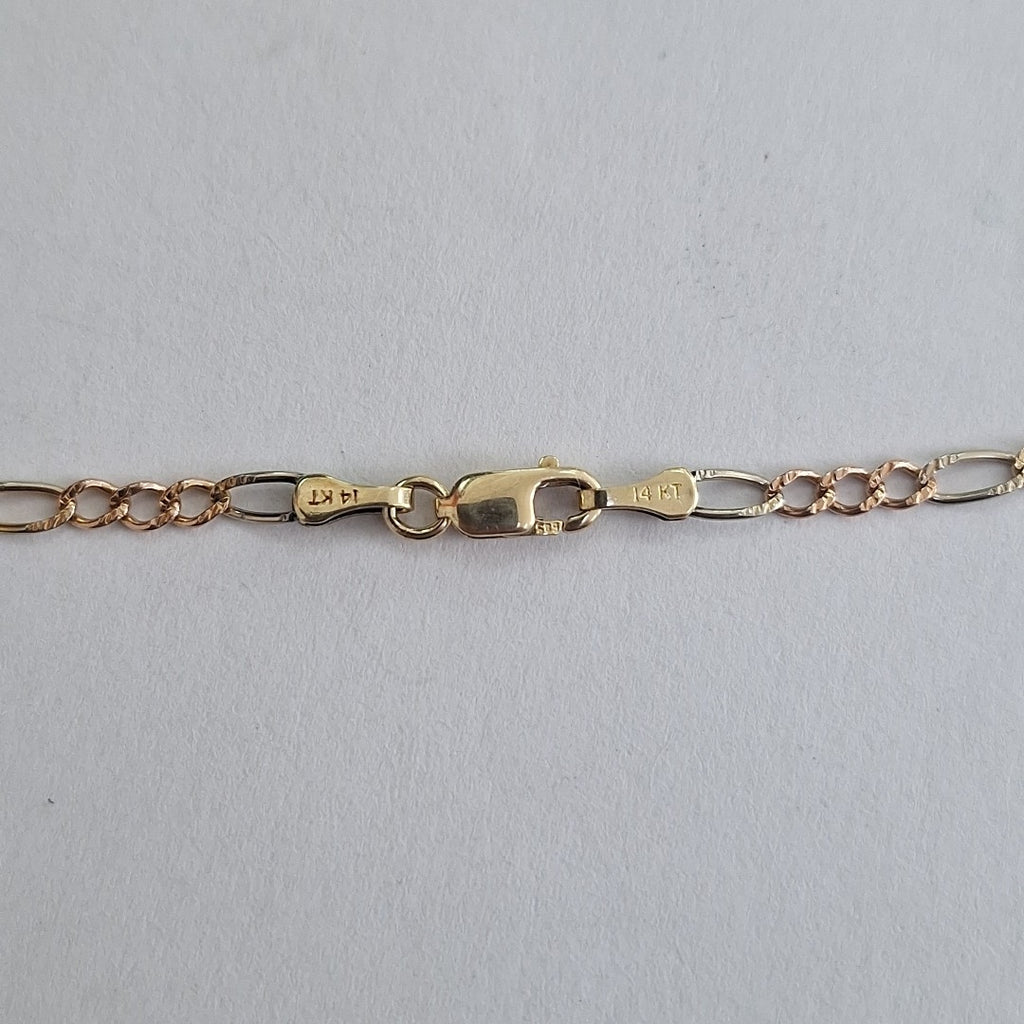 CADENA ORO, ORO COMBINADO 14 K 4.5 GRMS (SEMINUEVO)