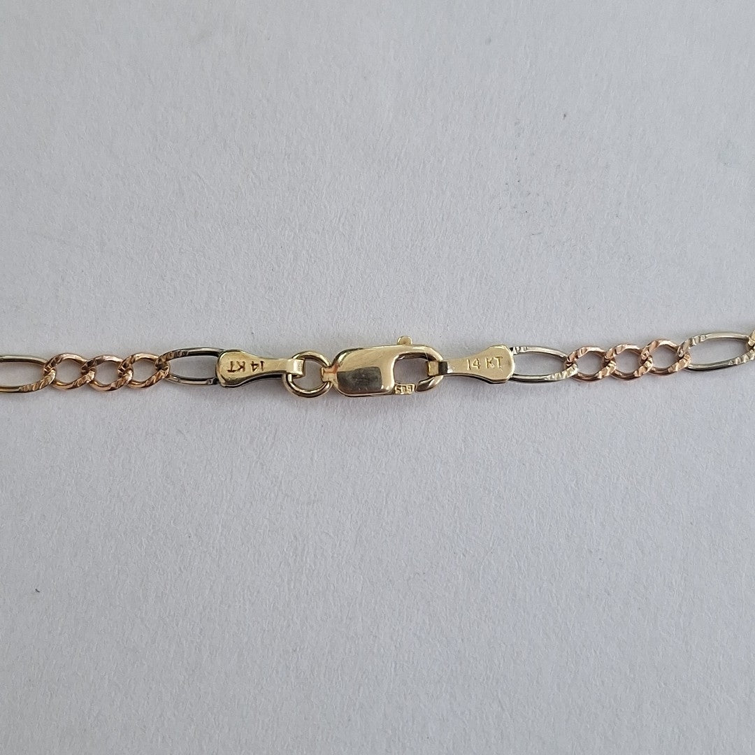 CADENA ORO, ORO COMBINADO 14 K 4.5 GRMS (SEMINUEVO)