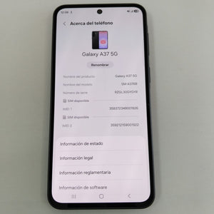 CELULAR SAMSUNG GALAXY A37 SM-A376B (2026) 256 GB 8 GB RAM (SEMINUEVO)