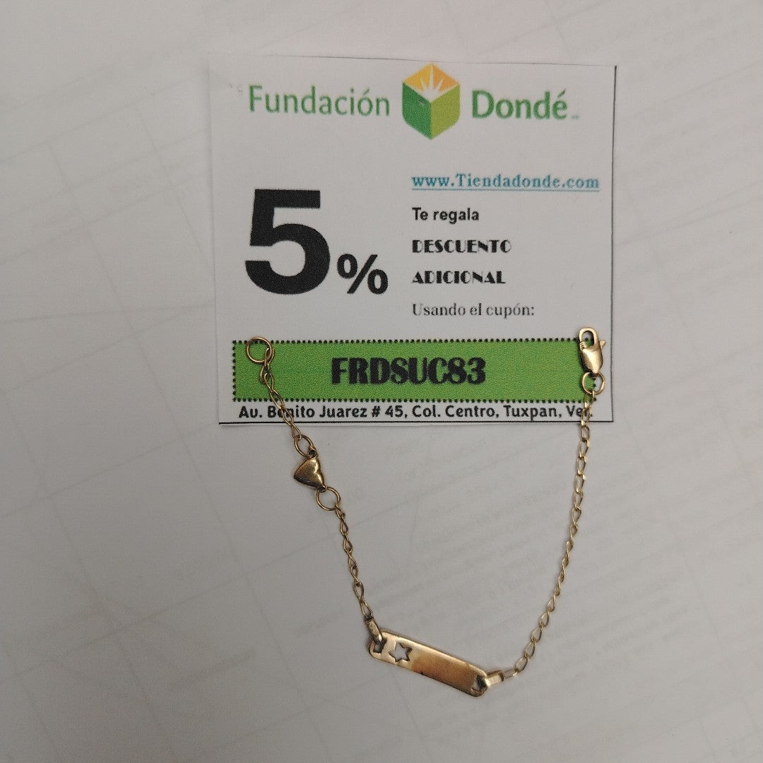 ESCLAVA ORO 14 K 2.2 GRMS (SEMINUEVO)