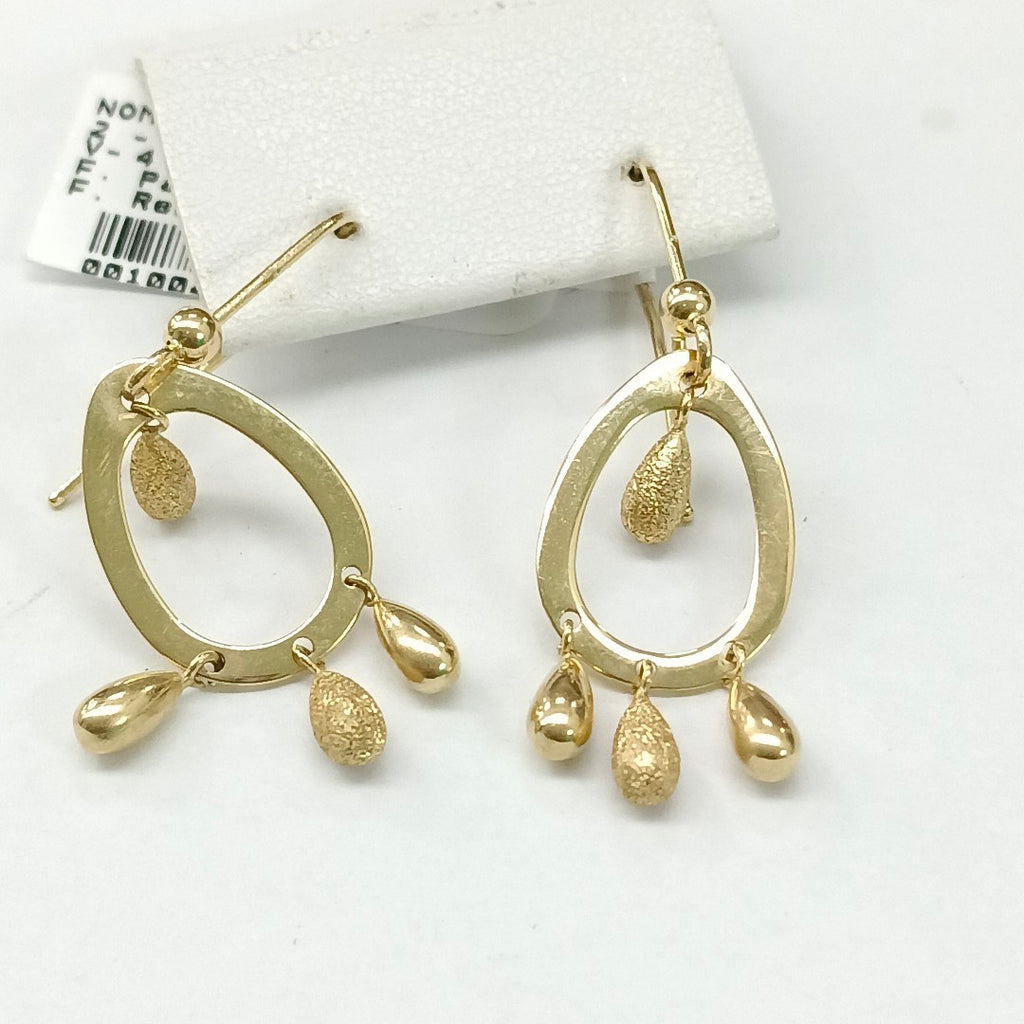 ARETES PAR ORO 14 K 3.1 GRMS (SEMINUEVO)