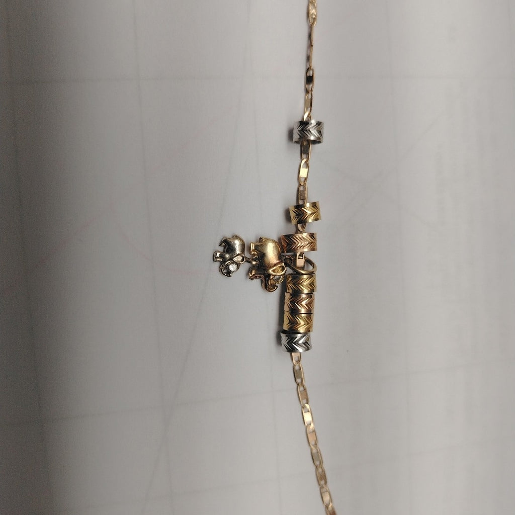 CADENA, DIJE ORO, RODIADO 14 K 3.8 GRMS (SEMINUEVO)