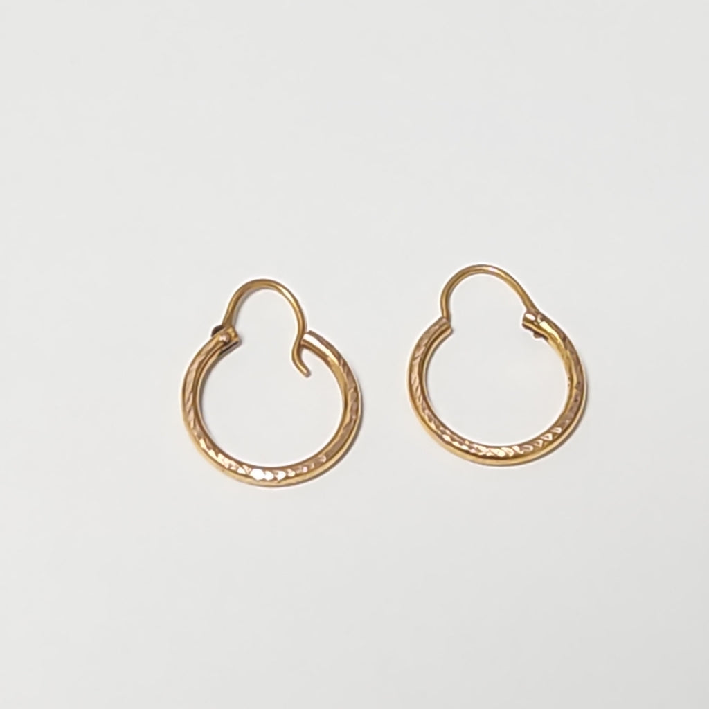 ARRACADAS PAR ORO 8 K 1,30 GRMS (SEMINUEVO)
