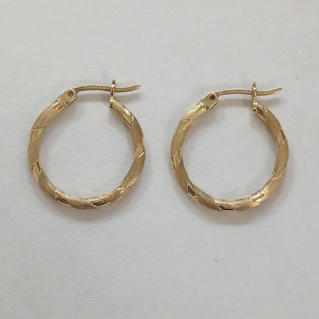 ARRACADAS PAR ORO 14 K 2,00 GRMS (SEMINUEVO)