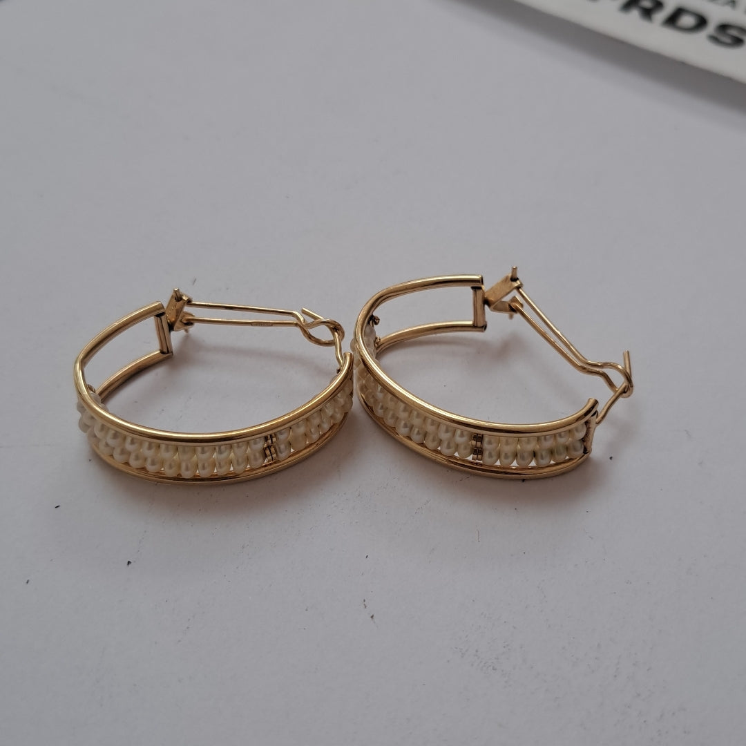 ARRACADAS PAR ORO 10 K 6.7 GRMS (SEMINUEVO)