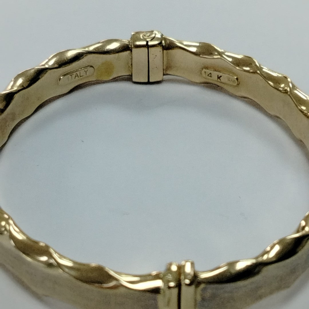 PULSERA RIGIDA ORO 14 K 11,70 GRMS (SEMINUEVO)