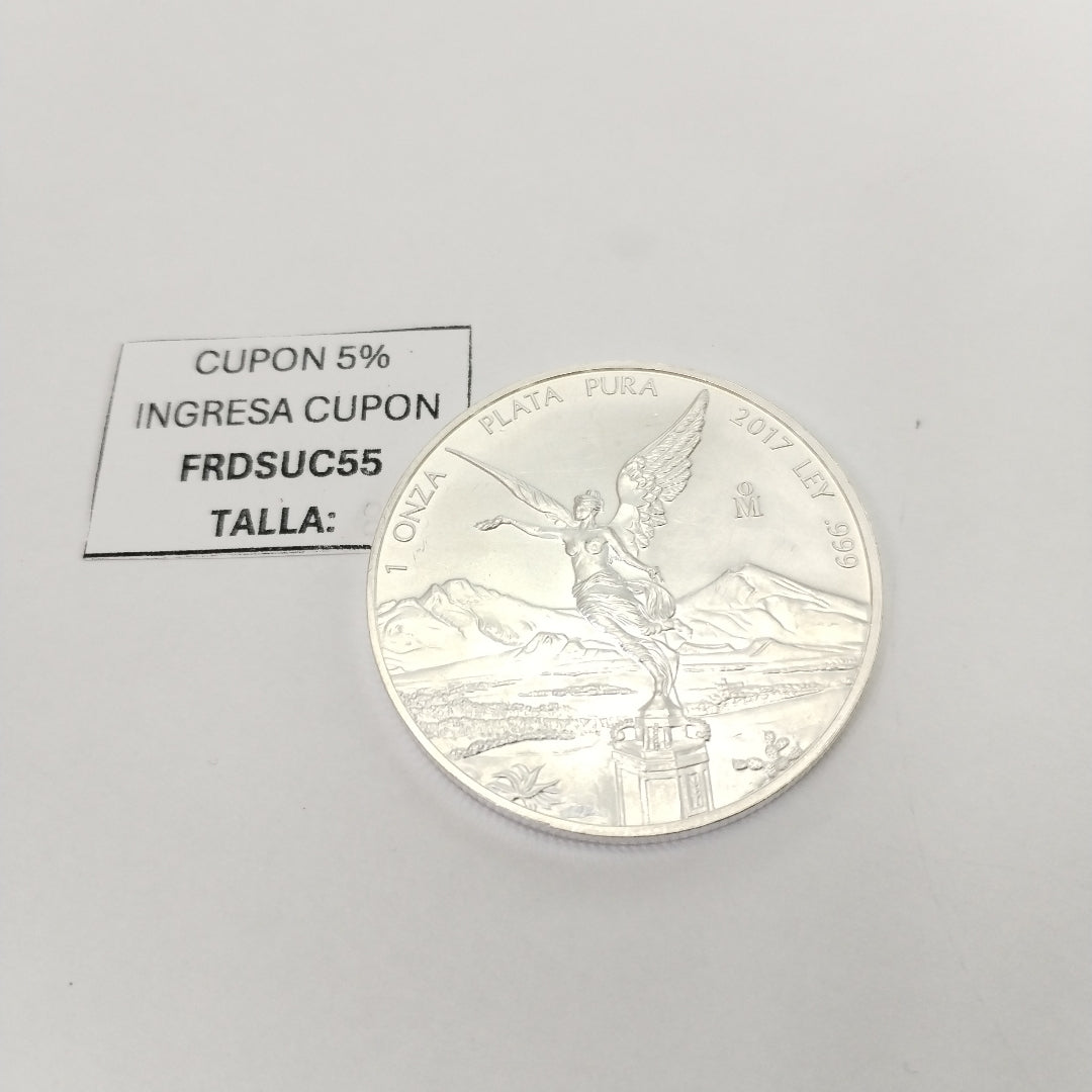MEDALLA CONMEMORATIVA PLATA 31.2 GRMS (SEMINUEVO)