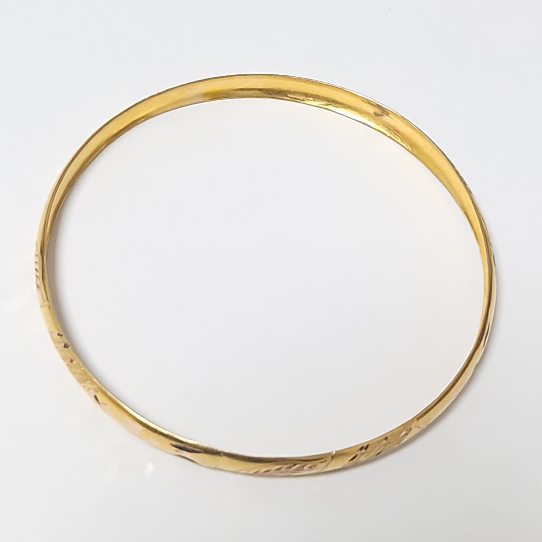 PULSERA RIGIDA ORO 10 K 6,20 GRMS (SEMINUEVO)