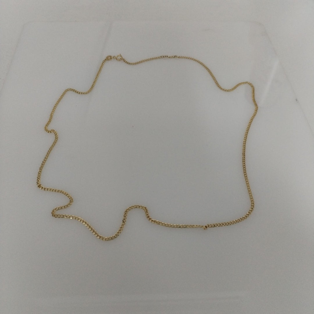 CADENAS TEJIDO BARBADA ORO 10K 60 CM 4.2 GR (NUEVO)