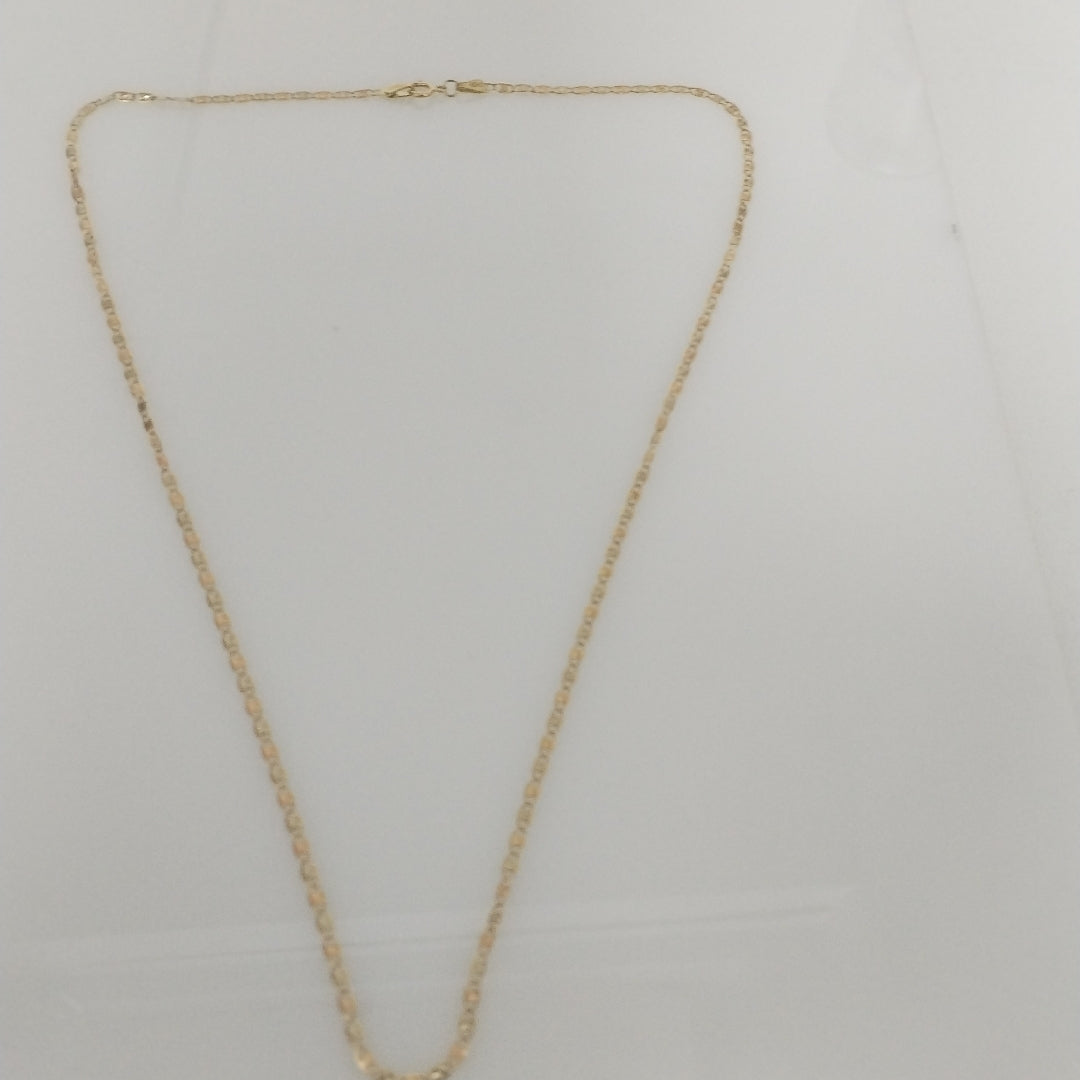 CADENAS TEJIDO GUCHI ORO 10K 55 CM 2.9 GR (NUEVO)