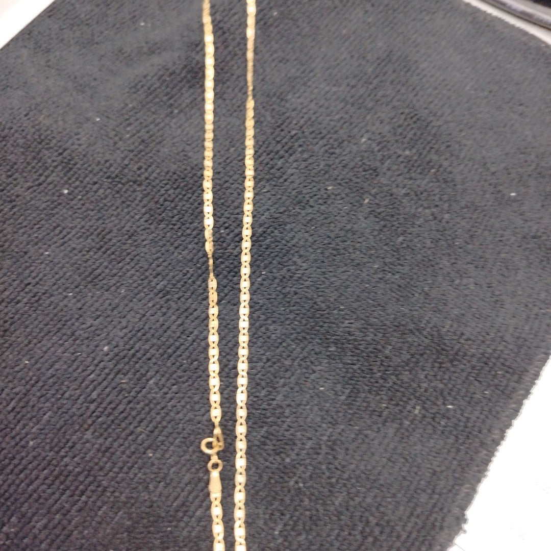 CADENA, MEDALLA RELIGIOSA ORO COMBINADO 10 K 4 GRMS (SEMINUEVO)
