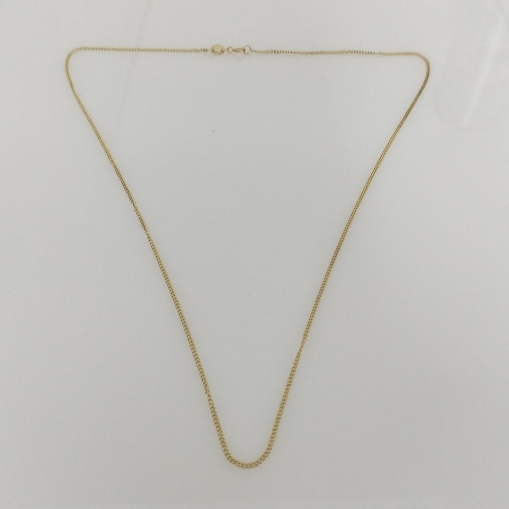 CADENAS TEJIDO BARBADA ORO 10K 50 CM 2.7 GR (NUEVO)