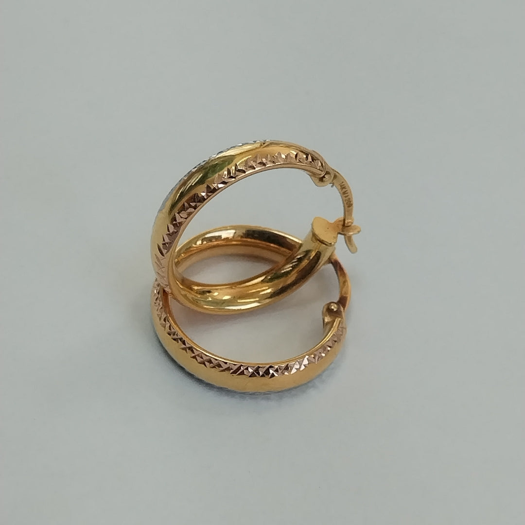 ARRACADAS PAR ORO 14 K 2 GRMS (SEMINUEVO)