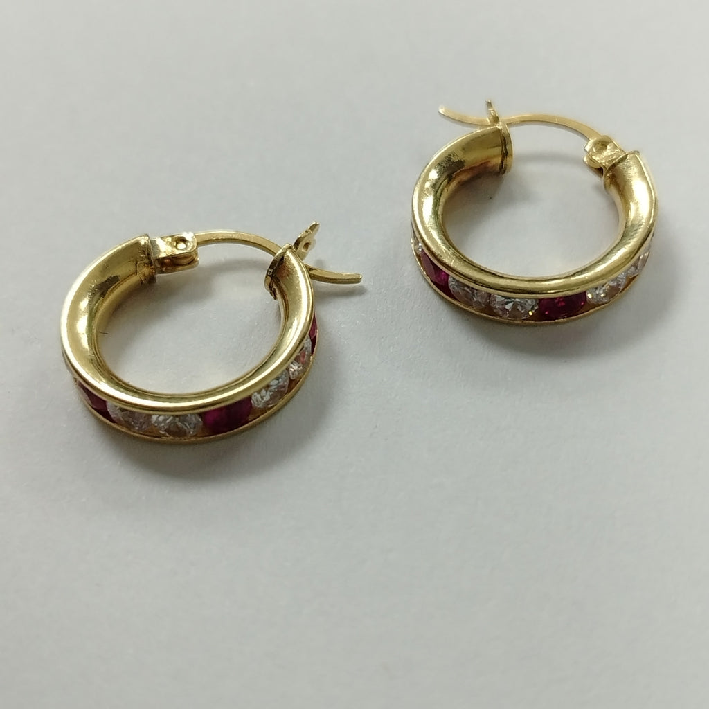 ARETES PAR ORO 14 K 3,00 GRMS (SEMINUEVO)