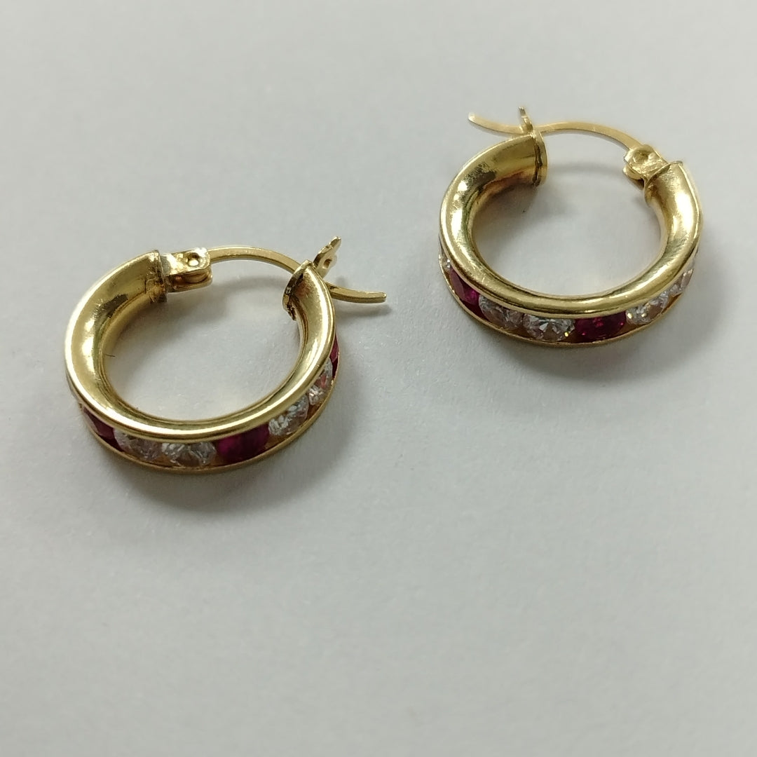 ARETES PAR ORO 14 K 3,00 GRMS (SEMINUEVO)