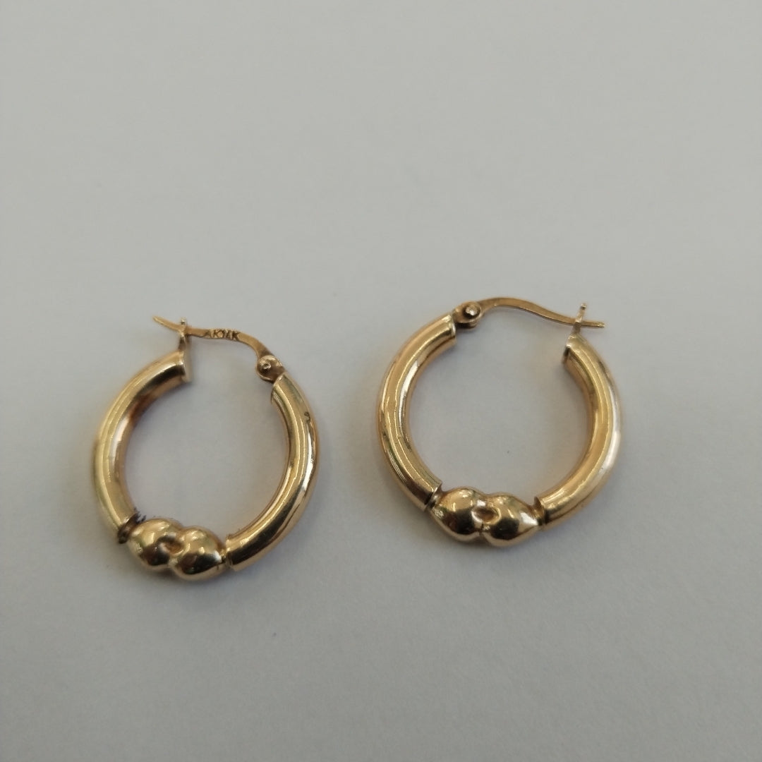 ARRACADAS PAR ORO 14 K 2.4 GRMS (SEMINUEVO)