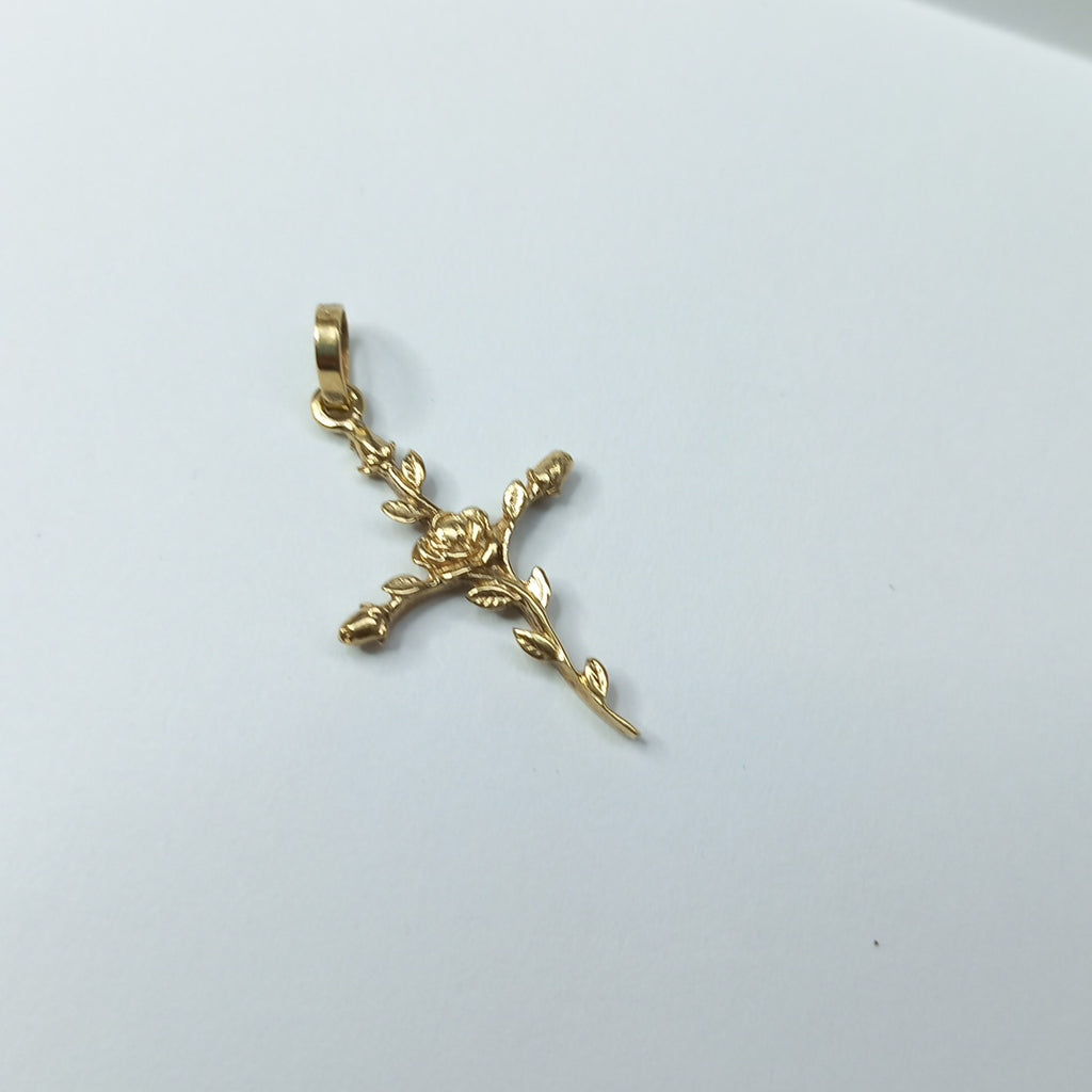 CRUZ,DIJE ORO 14 K 2,40 GRMS (SEMINUEVO)