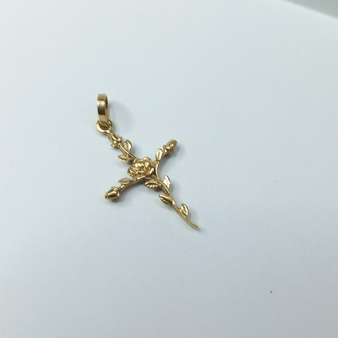 CRUZ,DIJE ORO 14 K 2,40 GRMS (SEMINUEVO)