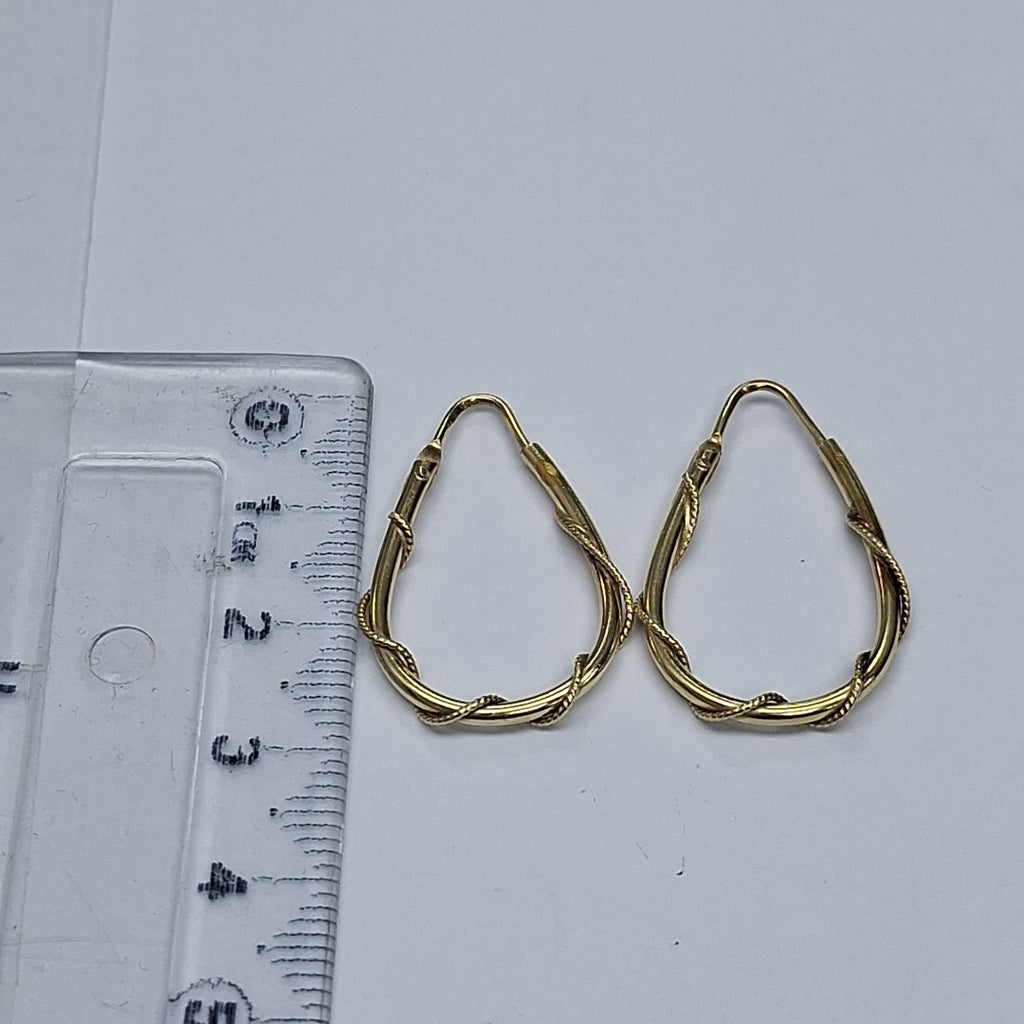 ARRACADAS PAR ORO 14 K 2,40 GRMS (SEMINUEVO)