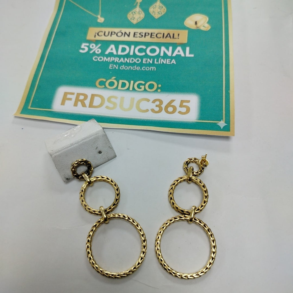 BROQUELES PAR ORO 14 K 9.7 GRMS (SEMINUEVO)