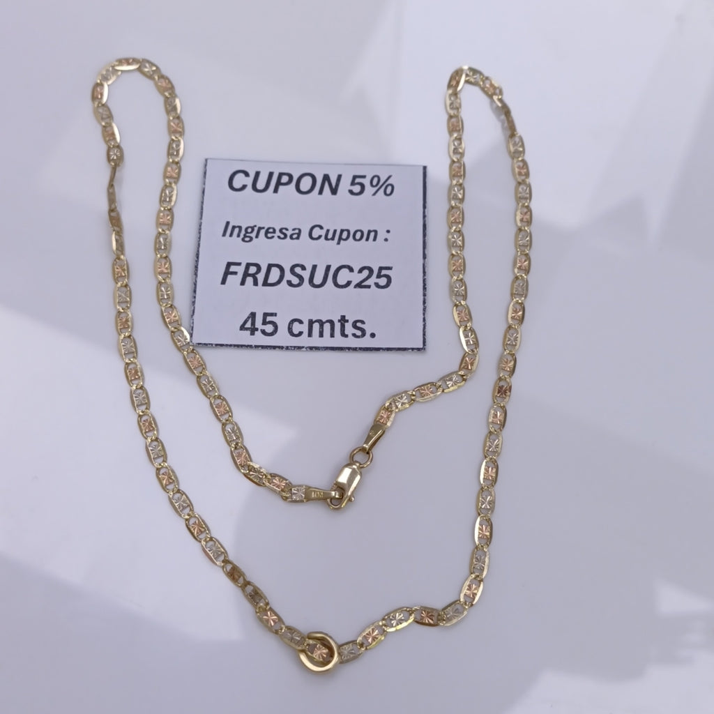 CADENA, DIJE ORO 14 K 4.1 GRMS (SEMINUEVO)