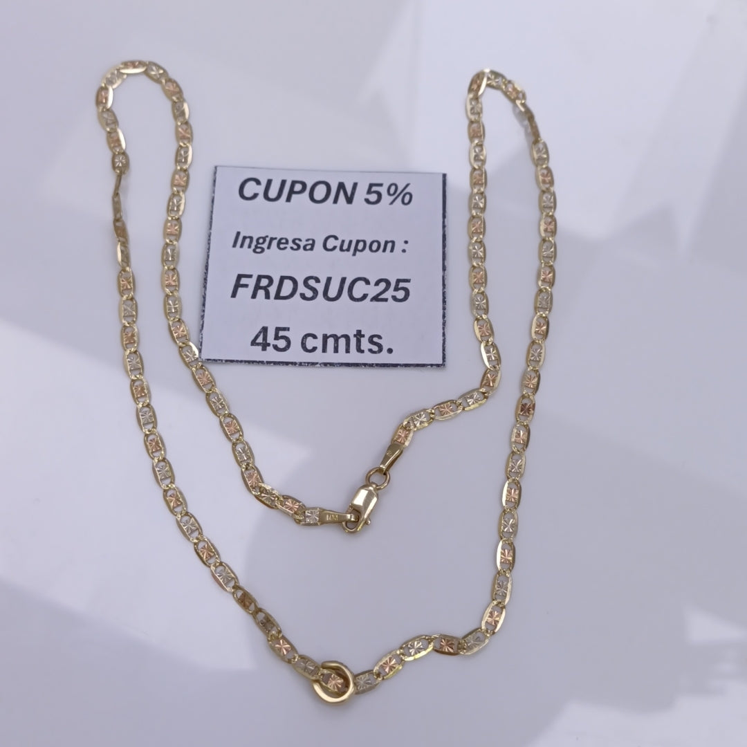 CADENA, DIJE ORO 14 K 4.1 GRMS (SEMINUEVO)