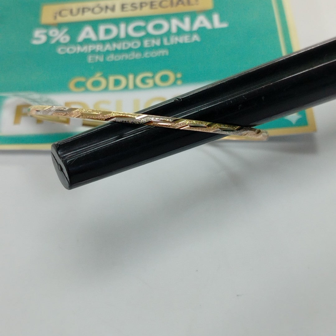 PULSERA RIGIDA ORO,ORO COMBINADO 14 K 2,30 GRMS (SEMINUEVO)