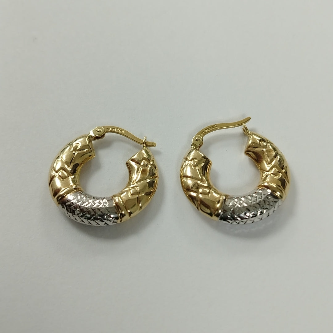 ARRACADAS PAR ORO 14 K 2,40 GRMS (SEMINUEVO)
