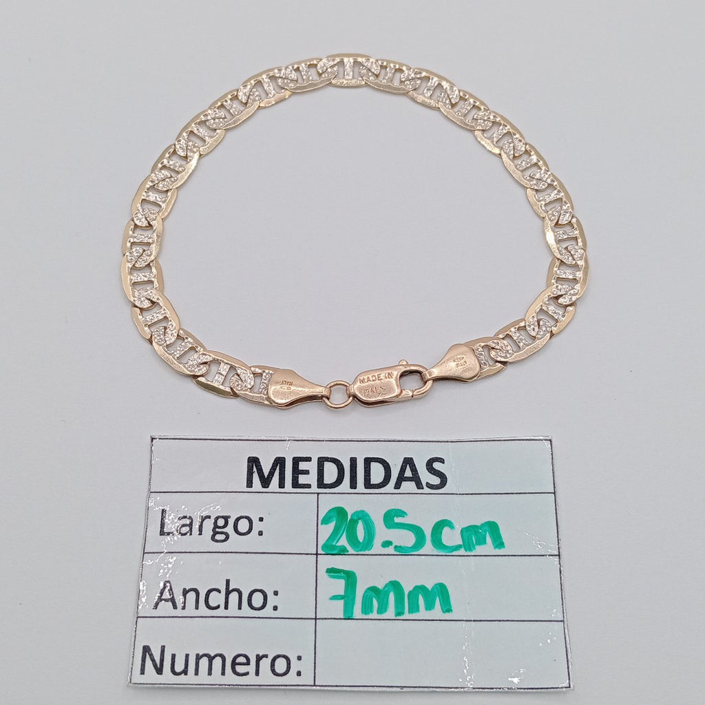 PULSERA ORO, RODIADO 10 K 8.9 GRMS (SEMINUEVO)