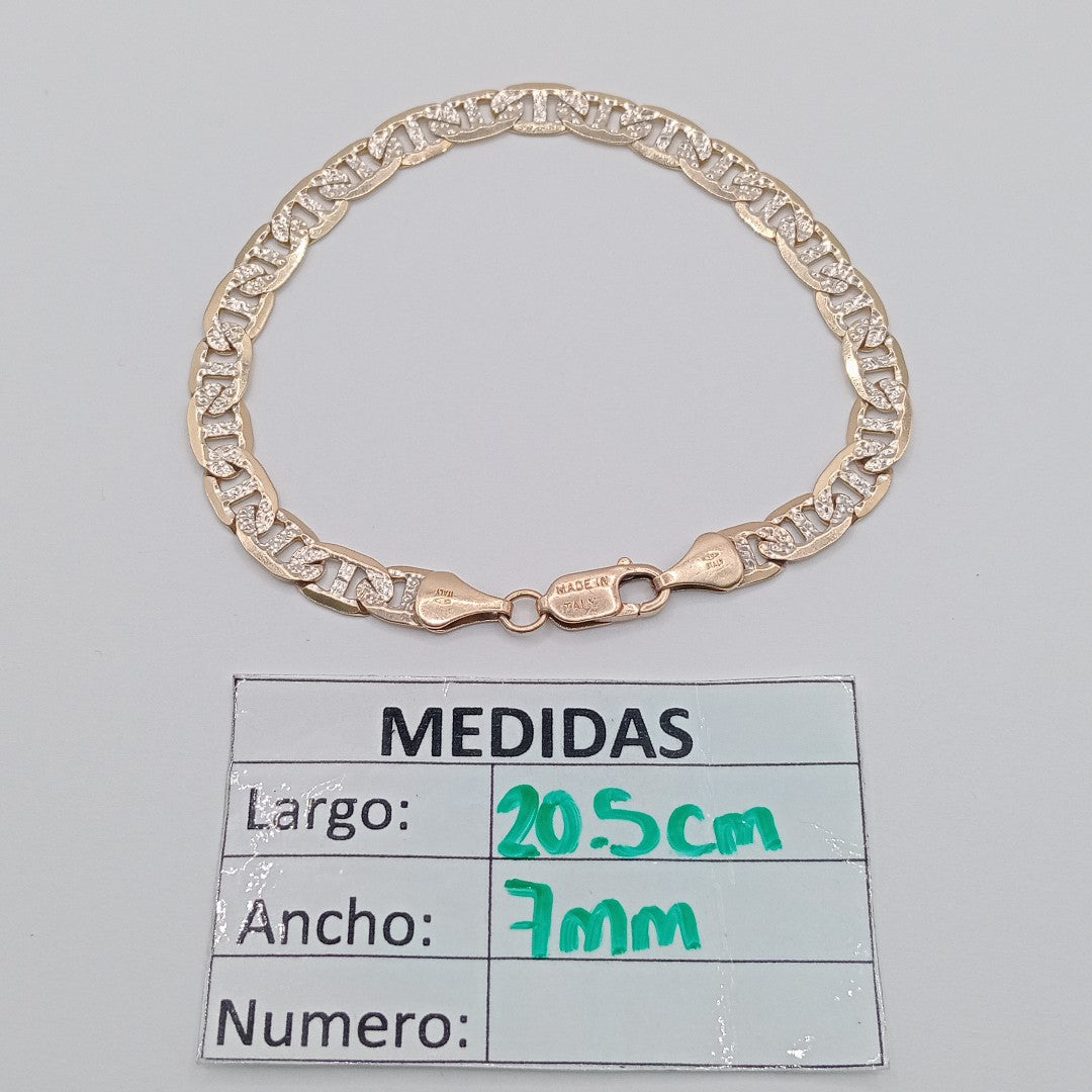 PULSERA ORO, RODIADO 10 K 8.9 GRMS (SEMINUEVO)